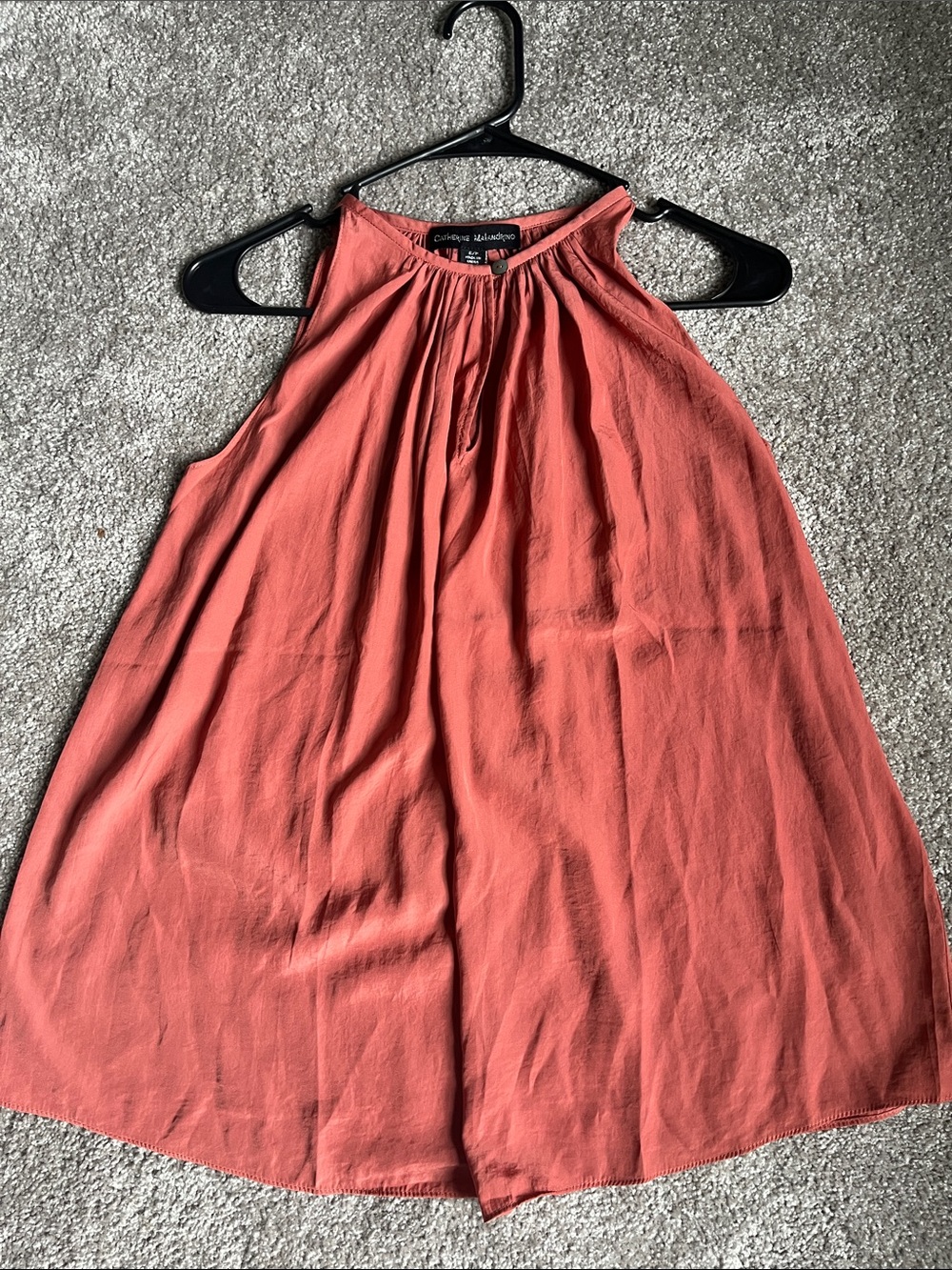 Catherine Malandrino Coral Flowy Tank
